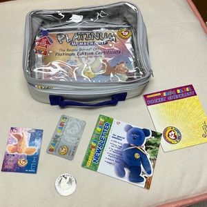 Vintage Beanie Baby Case, Coin, Paper Items
